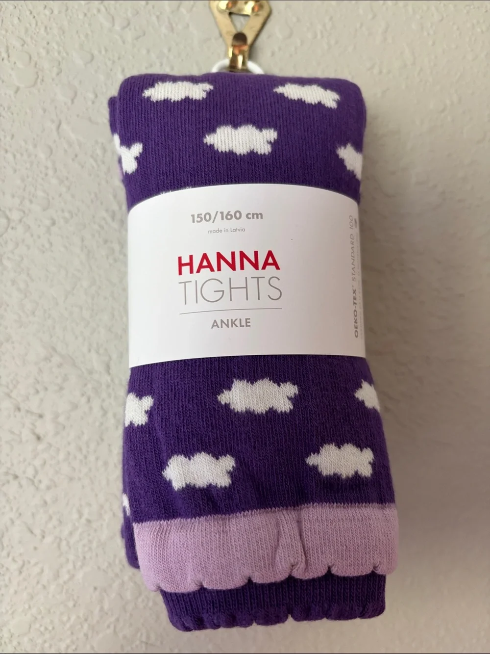 HANNA TIGHTS Purple Cloud Ankle Tights